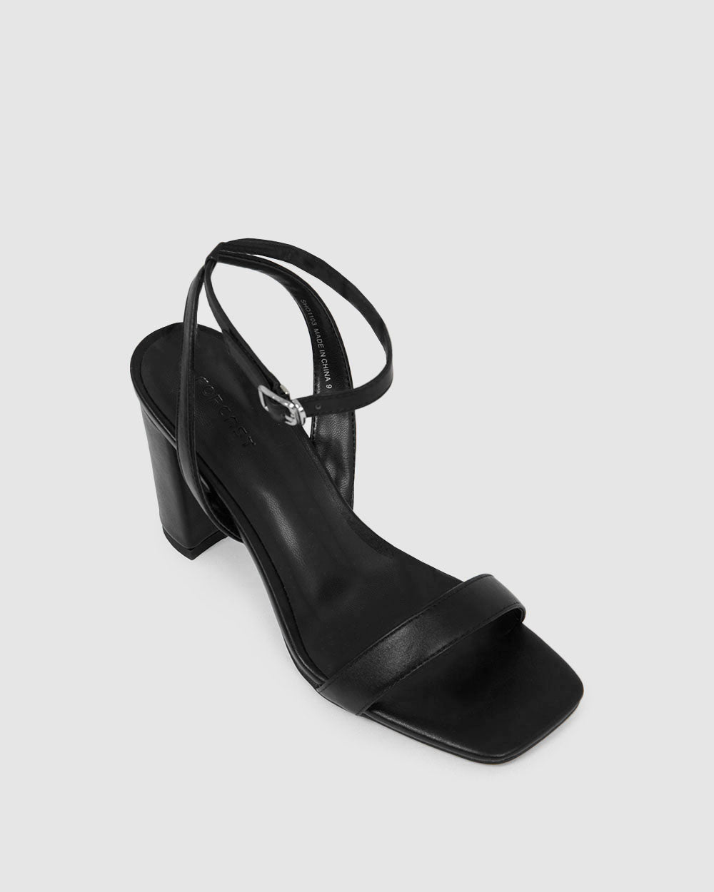 Kalani Block Heel in black — product-only view 5