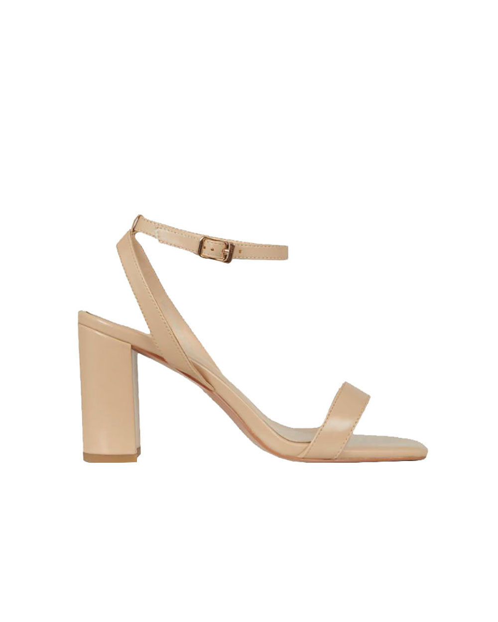 Kalani Block Heel in nude — product-only view 5