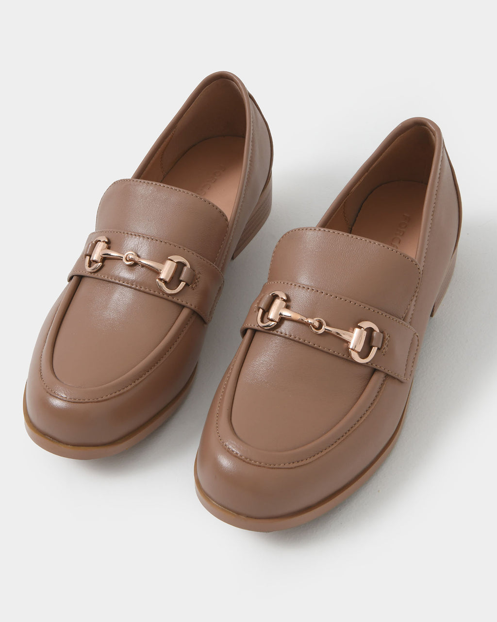 Dayana Leather Loafer in latte — view 2