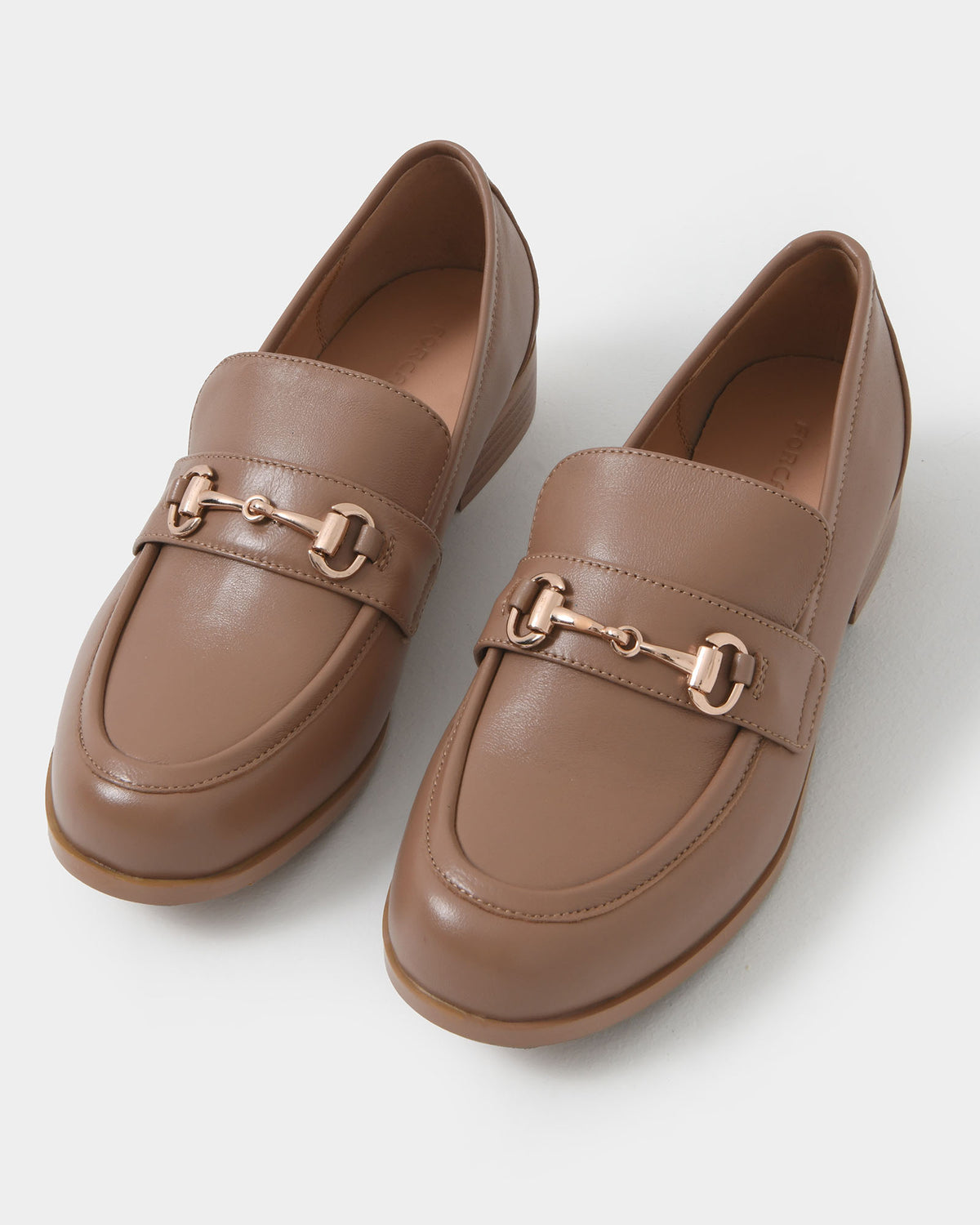 Dayana Leather Loafer in latte — view 2