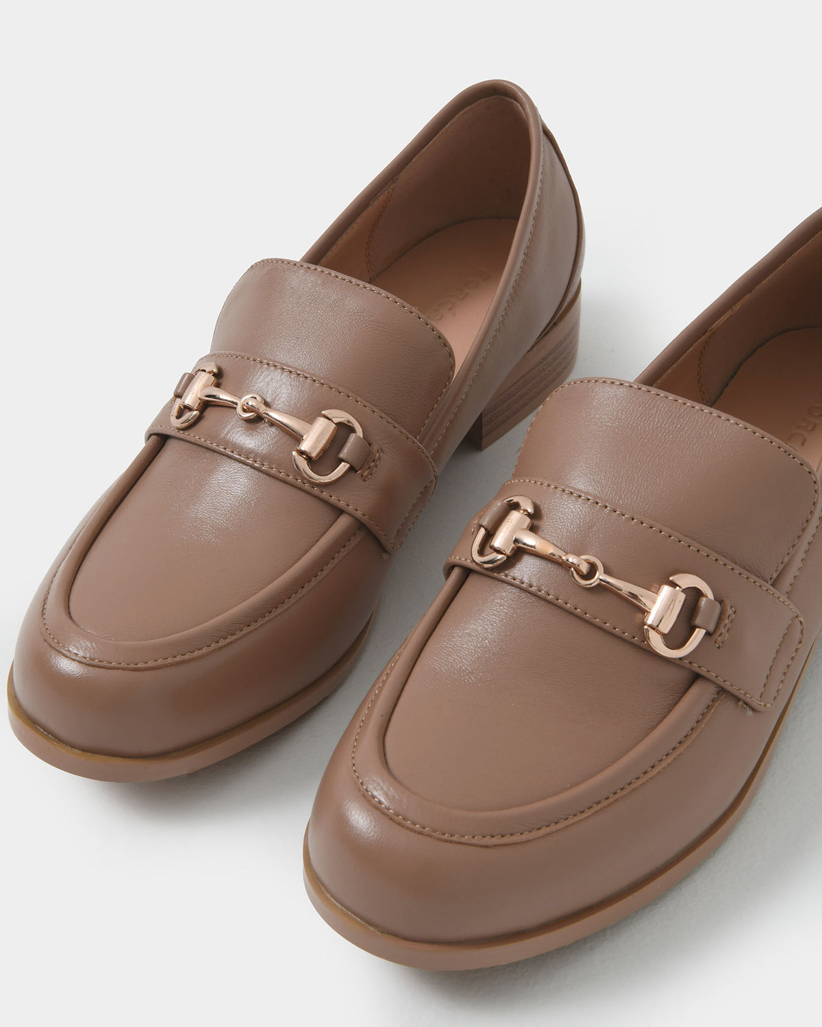 Dayana Leather Loafer in latte — view 3