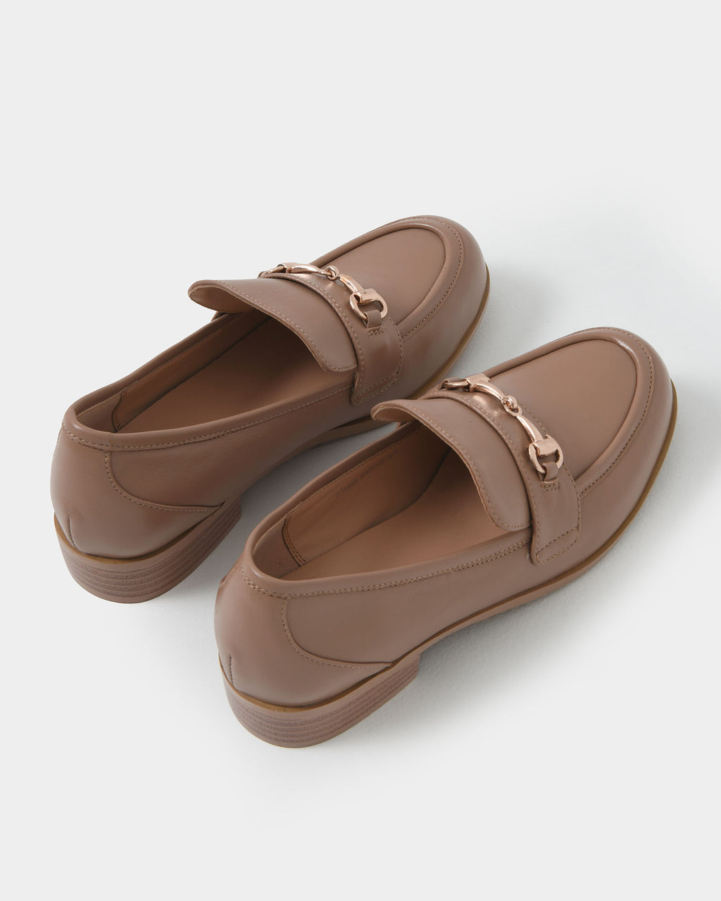 Dayana Leather Loafer in latte — view 5