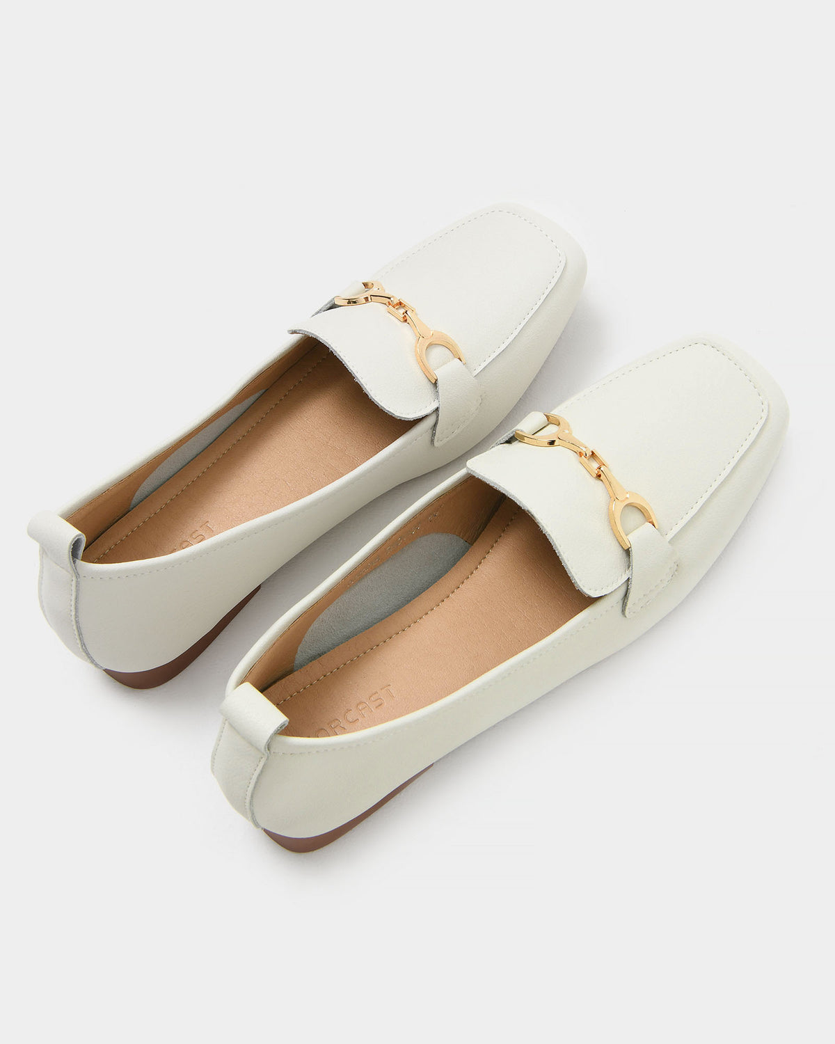 Karina Leather Loafer in cream — view 5
