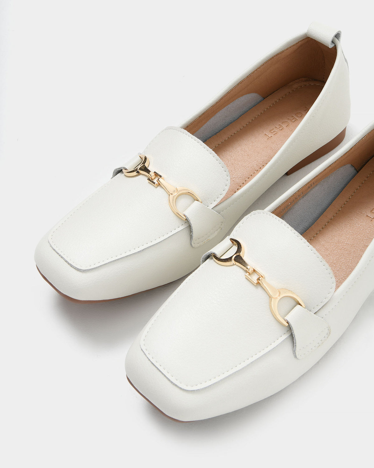 Karina Leather Loafer in cream — view 4
