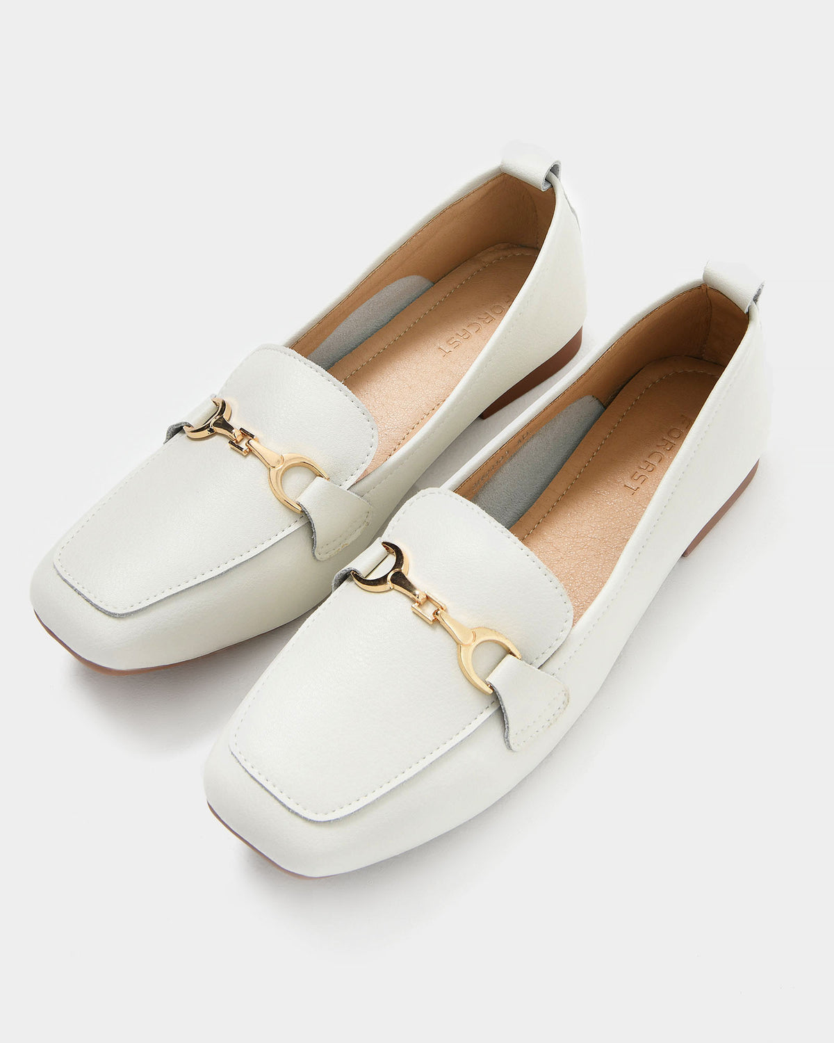 Karina Leather Loafer in cream — view 3