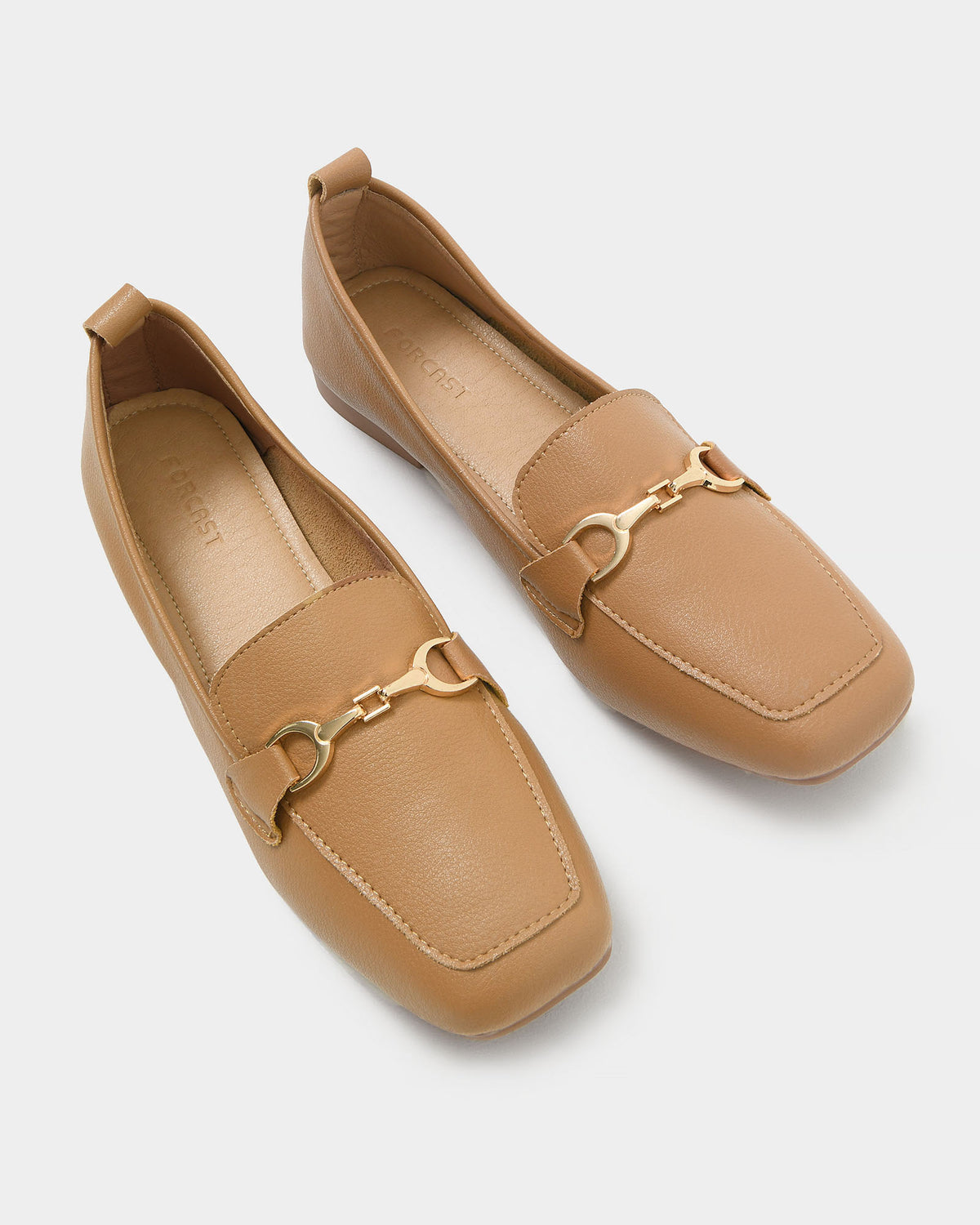 Karina Leather Loafer in pecan brown — product-only view