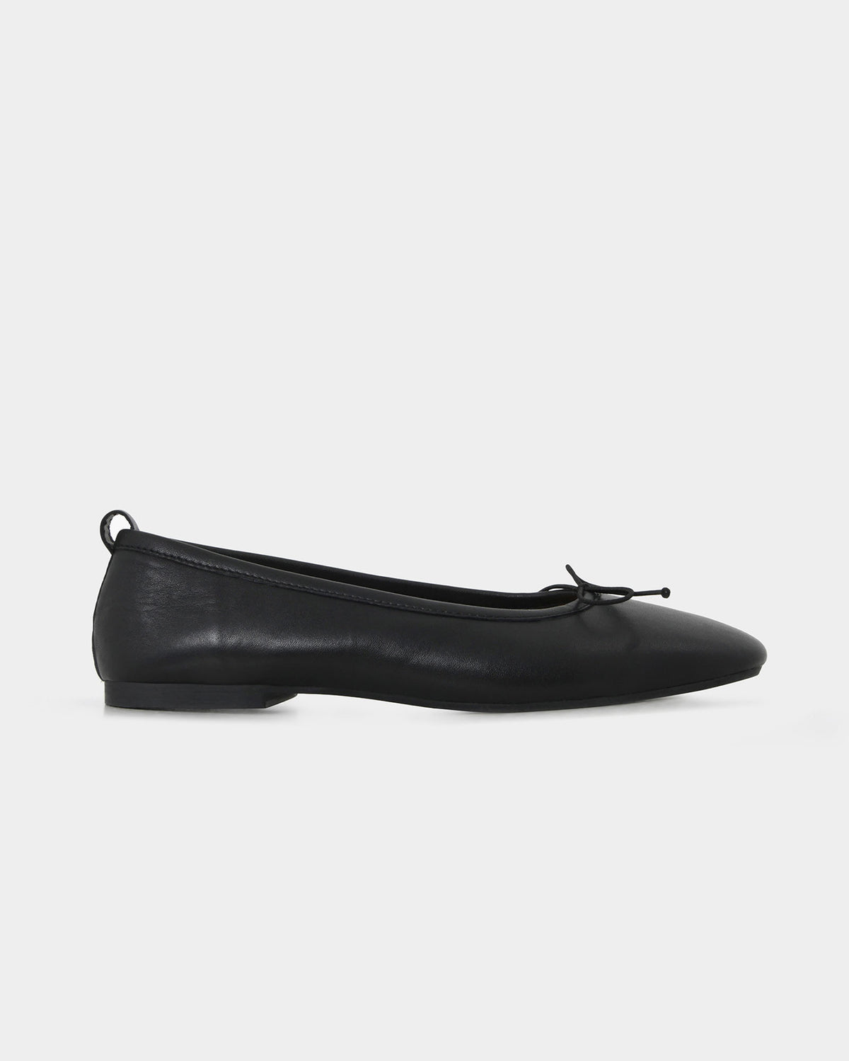Lizbeth Leather Ballet Flat in black — view 1
