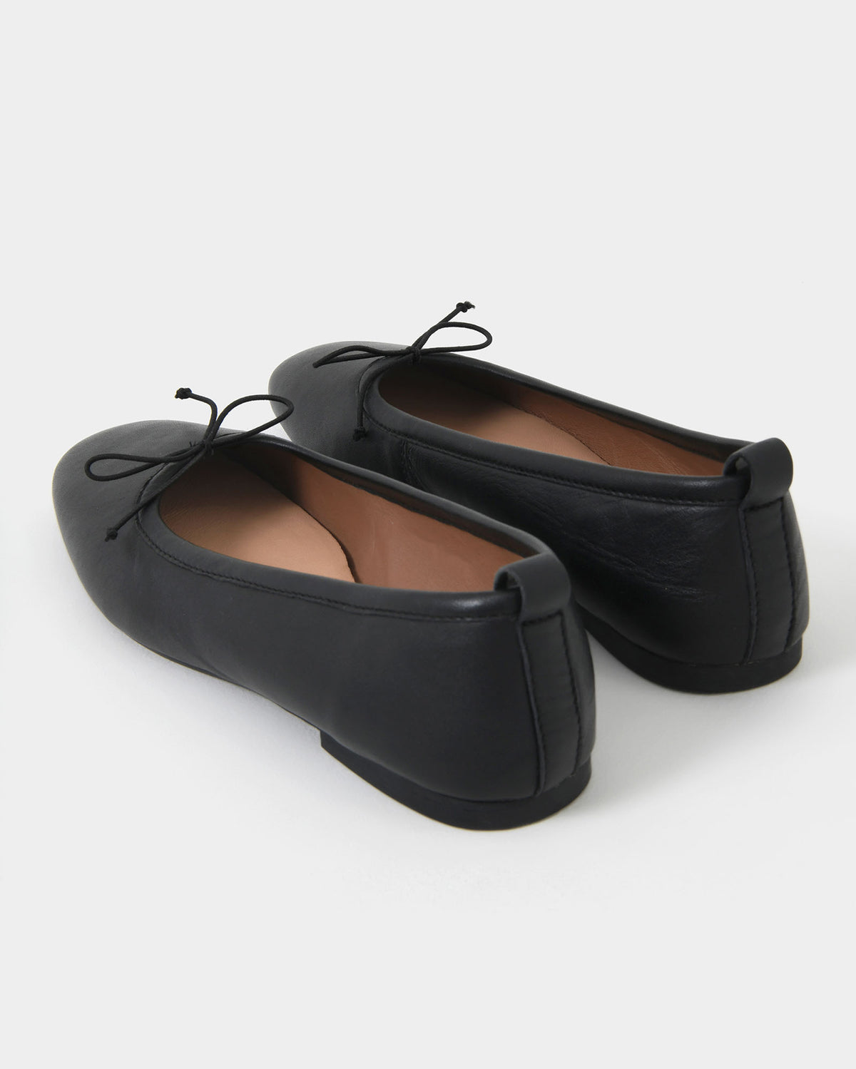 Lizbeth Leather Ballet Flat in black — view 3