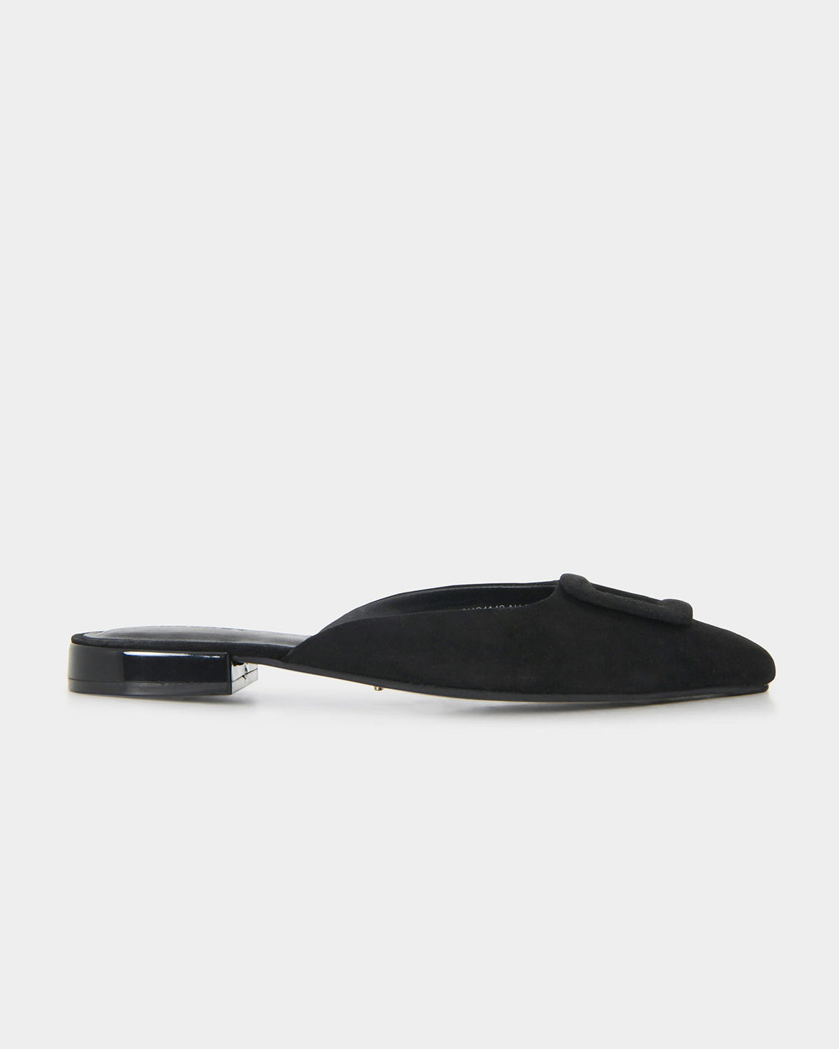 Elizabella Leather Mules in black — view 1