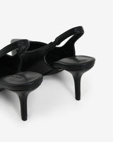 Sophie Slingback Pump in black — fabric detail