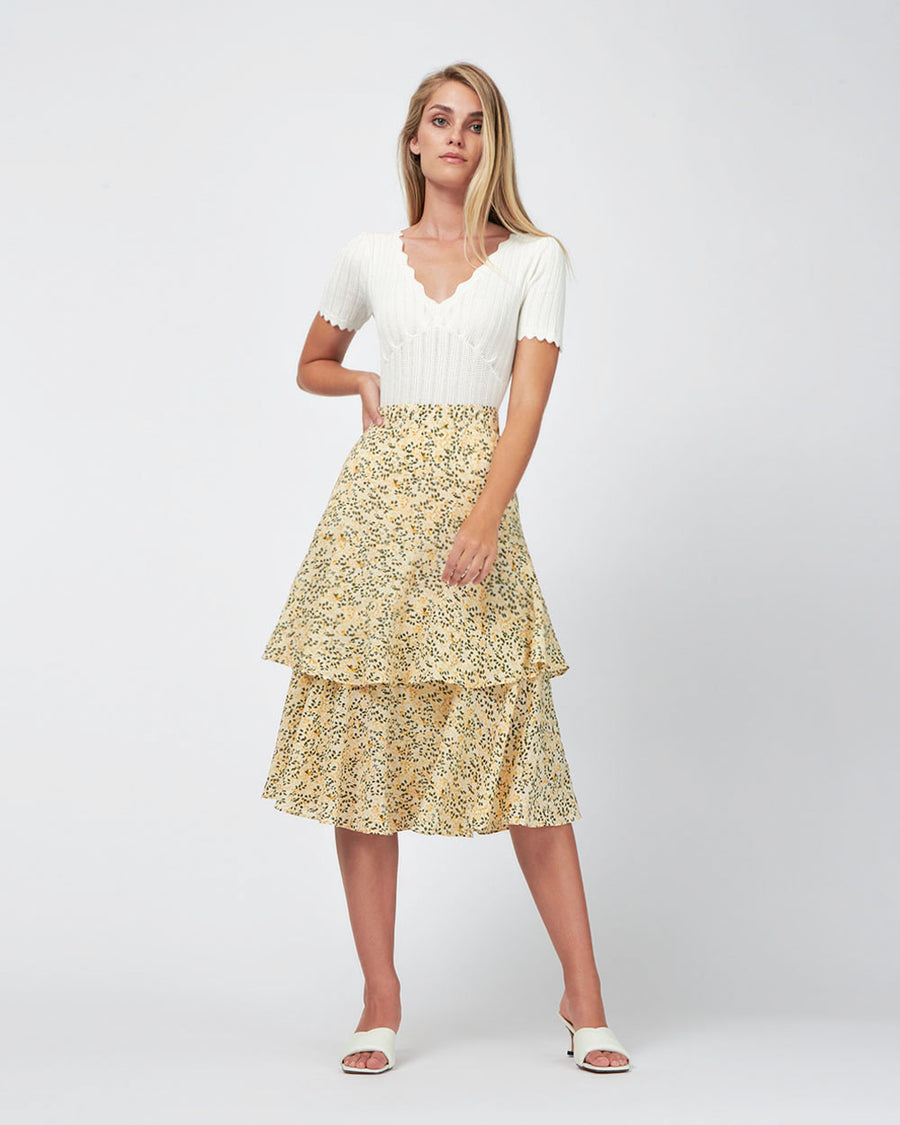 Harmony Tiered Midi Skirt