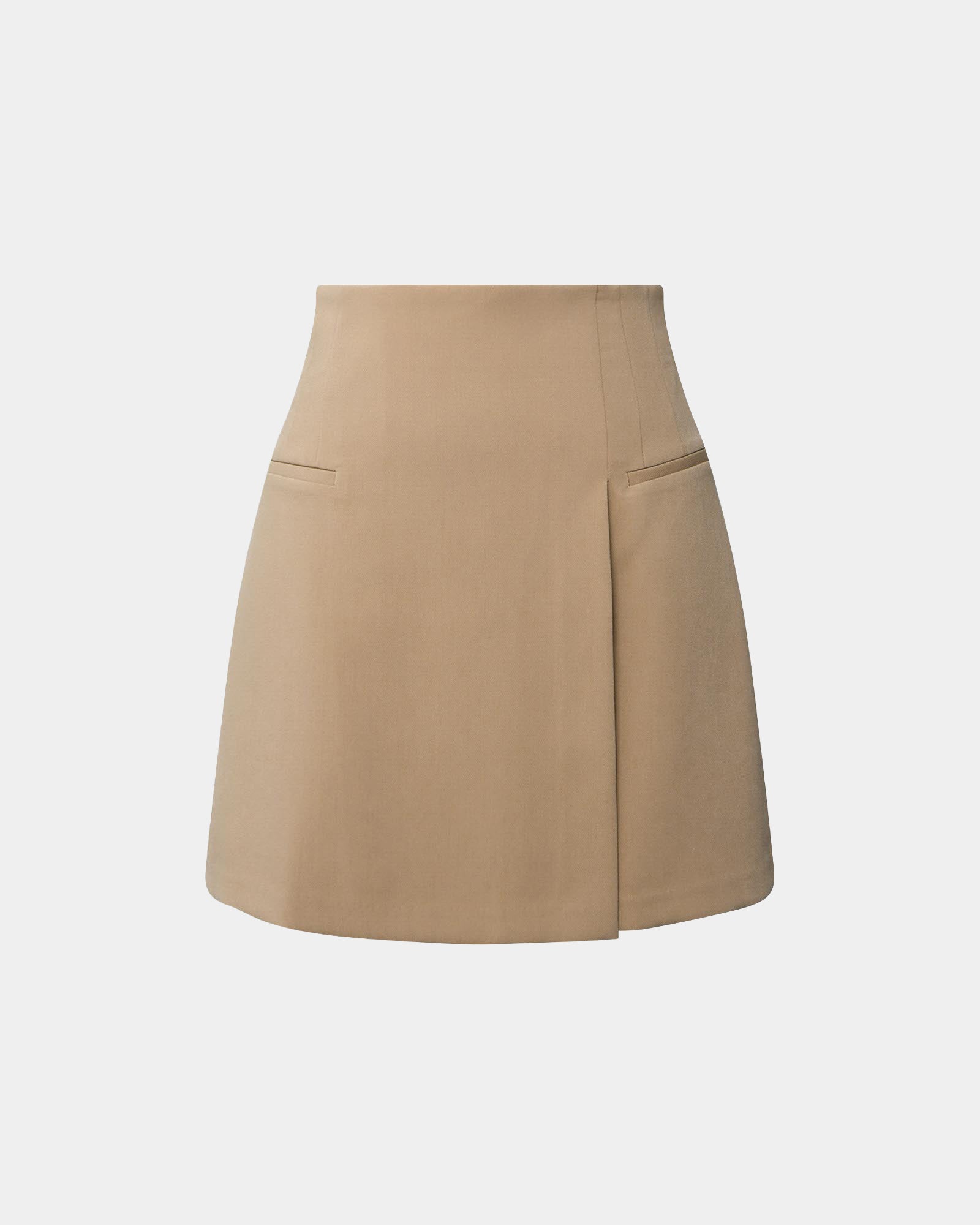 Nikki Mini Wrap Skirt Warm Taupe | Women's Skirts | Forcast